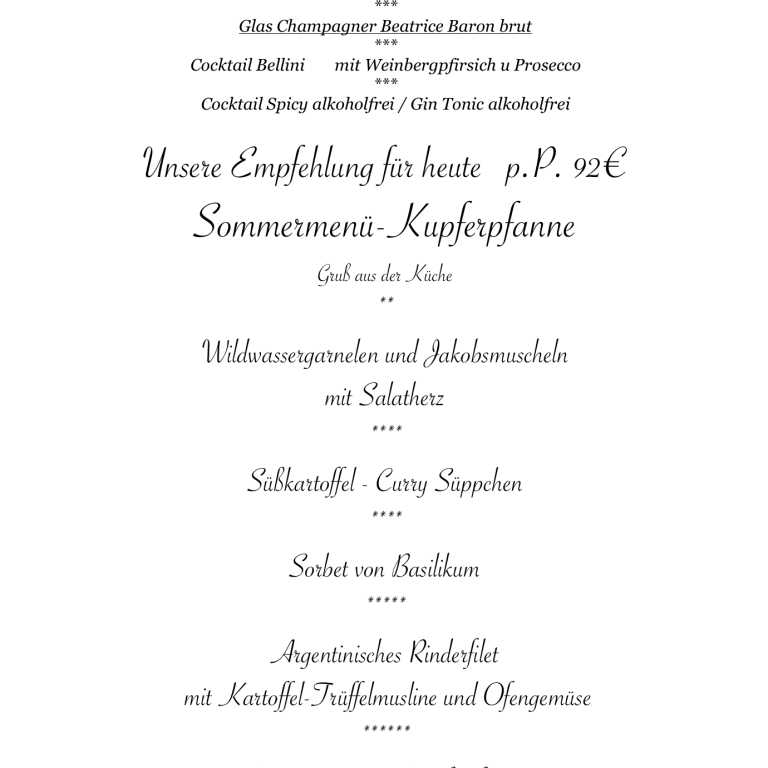 Restaurant-Kupferpfanne-Fuerth-Tischreservierung-Gemuetlich-Tischfuerzwei-Romantisch-Gehobene-Kueche-Sommermenue-Empfehlung