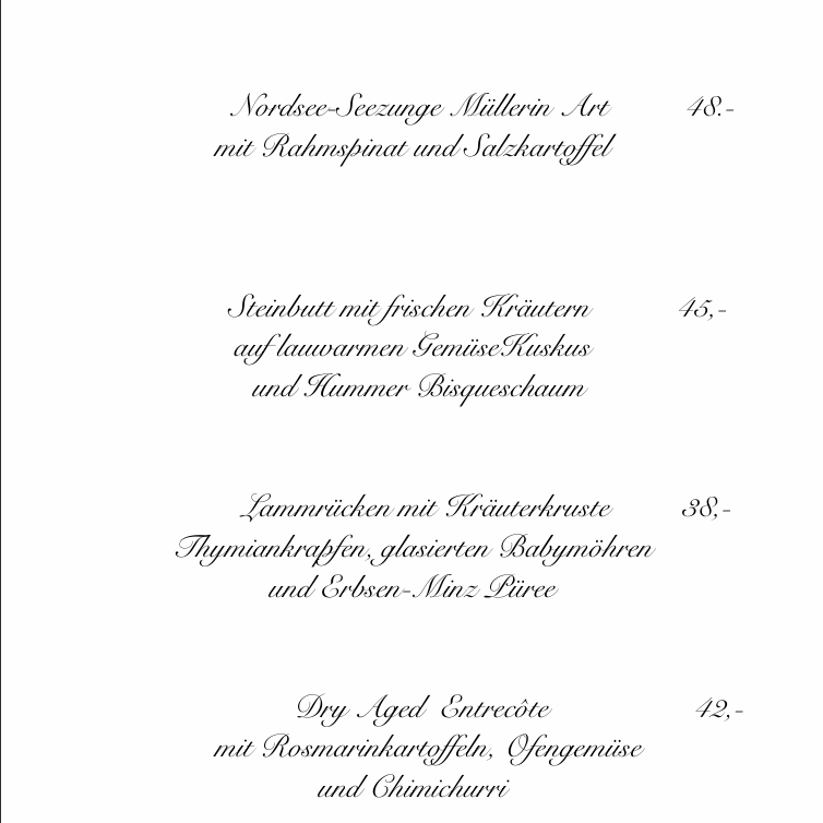 Restaurant-Kupferpfanne-Fuerth-Tischreservierung-Gemuetlich-Gehobene-Kueche-Hauptgang-Seezunge-Steinbutt-Lamm-Entrecote-Steak