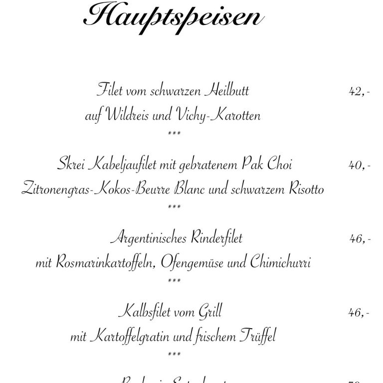 Restaurant-Kupferpfanne-Fuerth-Tischreservierung-Gemuetlich-Gehobene-Kueche-Hauptgang-Seezunge-Steinbutt-Lamm-Entrecote-Steak