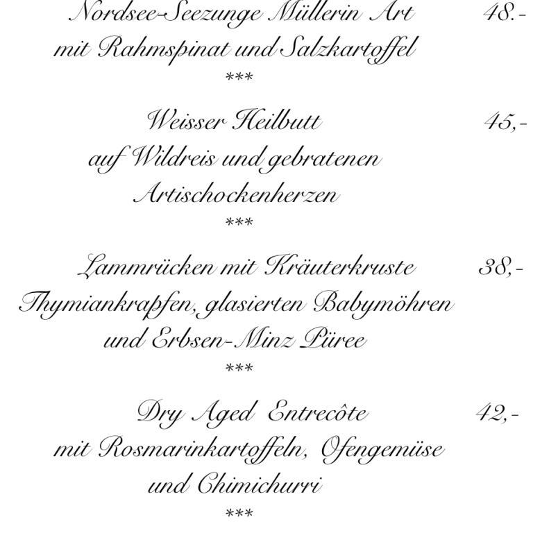 Restaurant-Kupferpfanne-Fuerth-Tischreservierung-Gemuetlich-Gehobene-Kueche-Hauptgang-Seezunge-Steinbutt-Lamm-Entrecote-Steak